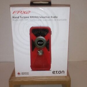 American Red Cross FRX2 HAND TURBINE AM/FM WEATHER RADIO BY ETON NEW OPEN BOX